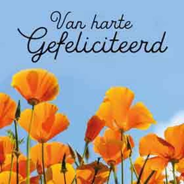Van harte gefeliciteerd -  kadokaartje voor jou