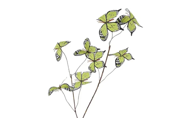 Kunsttak vlinders - groen