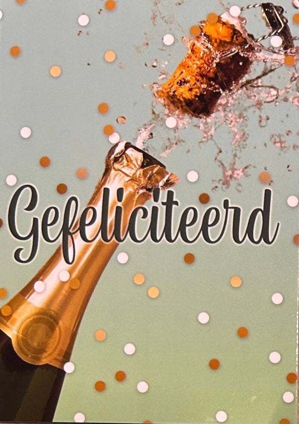 Gefeliciteerd - wenskaart Mixx