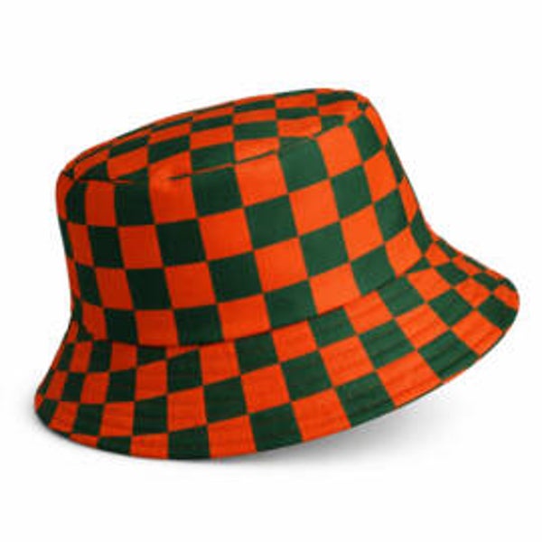 Vissershoedje / bucket  4daagse - oranje groen