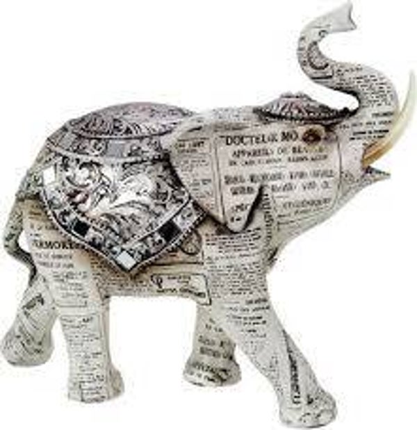 Olifant L - old paper