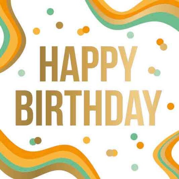 Happy birthday - wenskaart Daisy XL