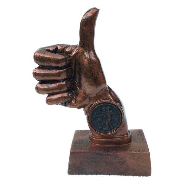 4Daagse beeld - wandelaar duim brons