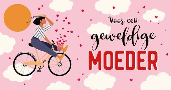 Voor een geweldige moede r- wenskaart moederdag