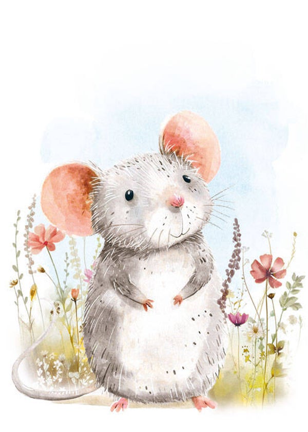 Muisje - wenskaart mooz