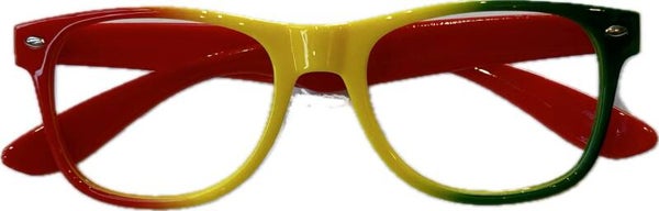 Bril carnaval - rood geel groen