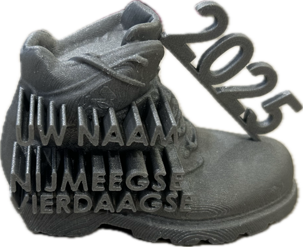 3D print 4Daagse Nijmegen - wandelschoen 2025 met naam  in 46 kleuren