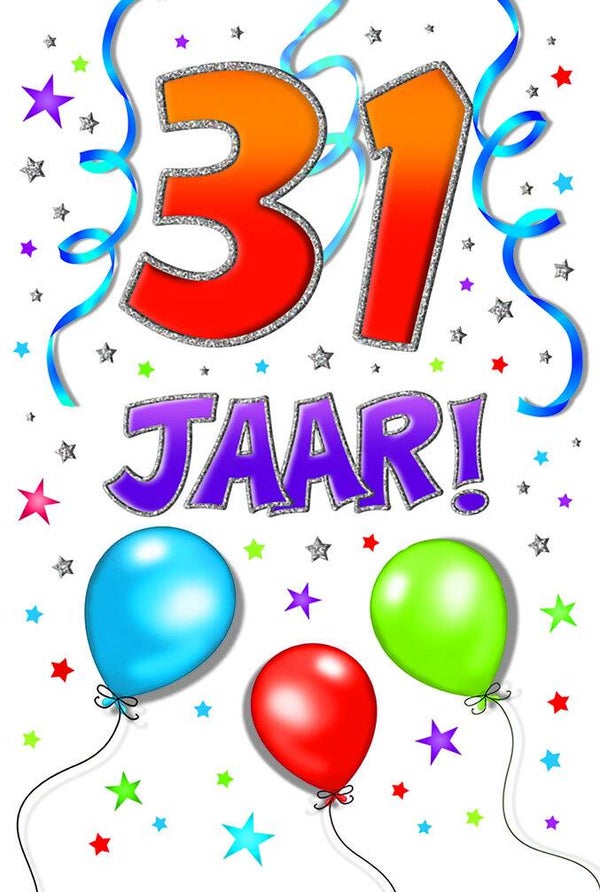 31 Jaar - wenskaart that funny age