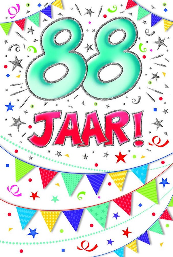 88 Jaar - wenskaart that funny age
