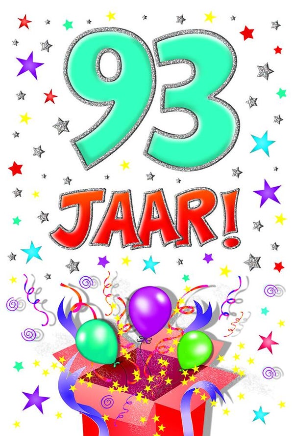 93 Jaar - wenskaart that funny age