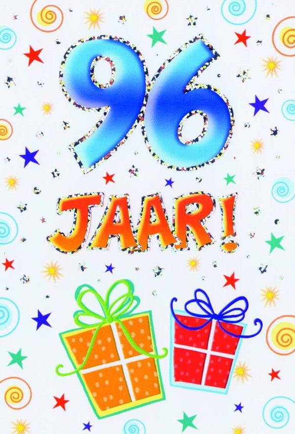 96 Jaar - wenskaart that funny age