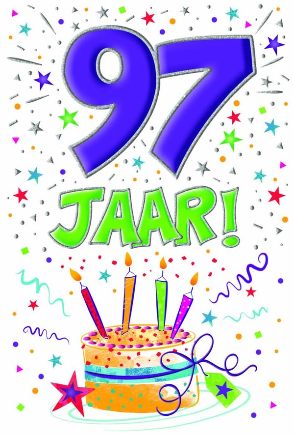 97 Jaar - wenskaart that funny age