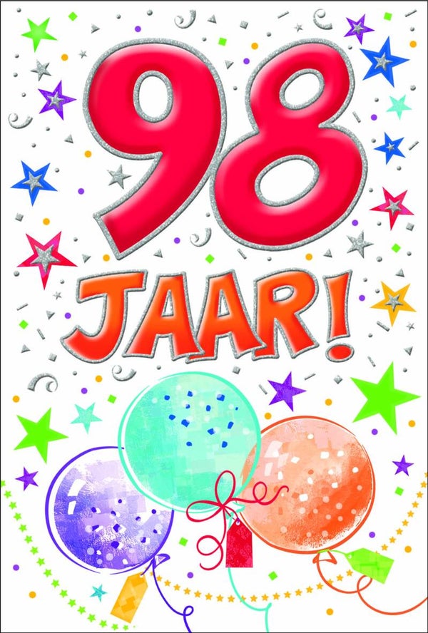 98 Jaar - wenskaart that funny age