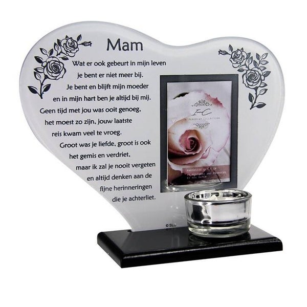 Mam - fotolijstje en waxinehouder
