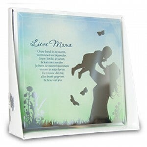 Lieve mama - silver silhouette