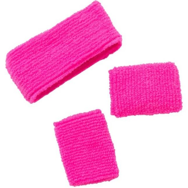 Zweetband set - roze