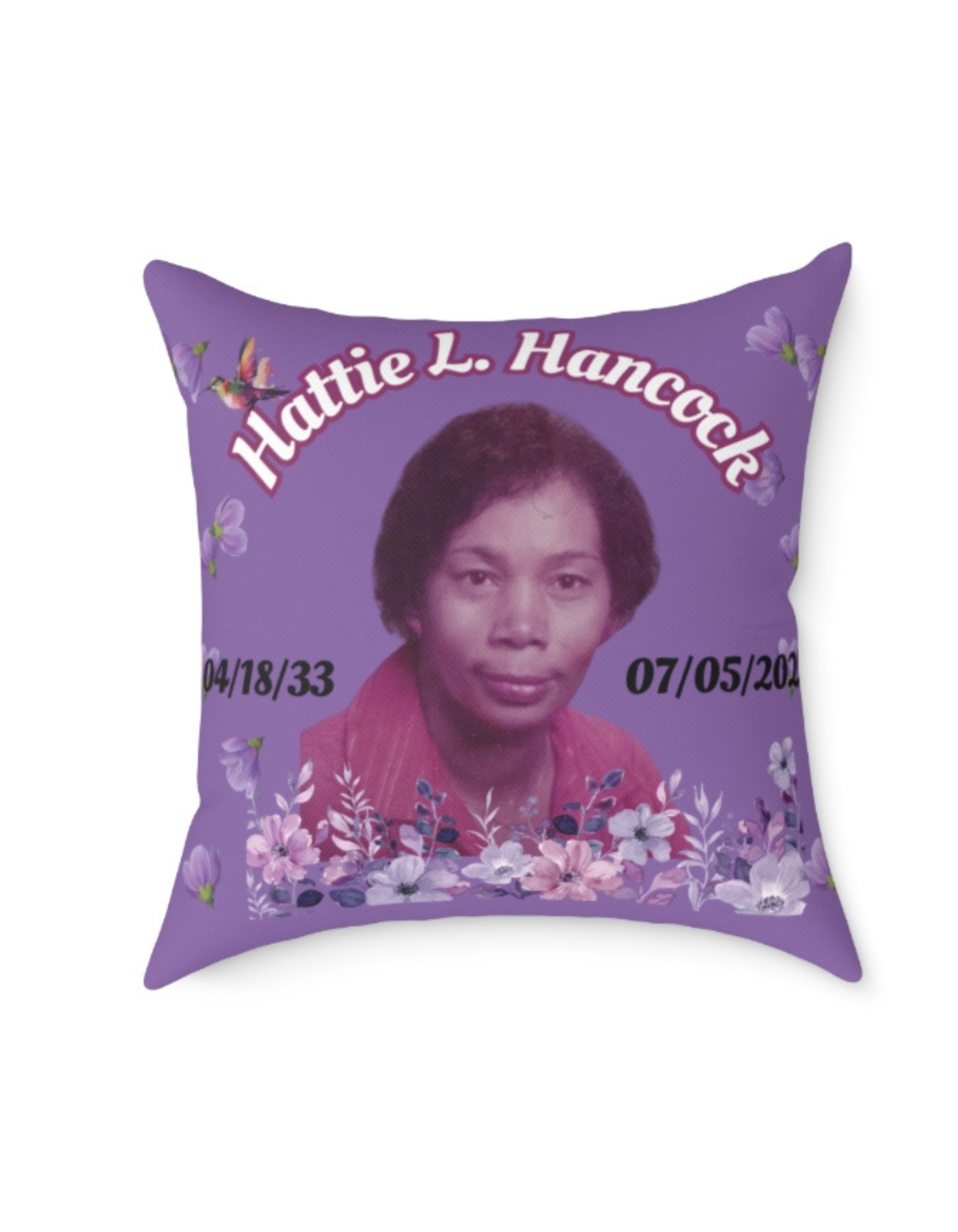 personalized memorial tribute pillow