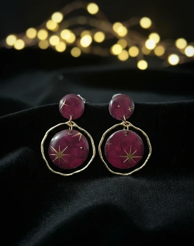 Boucles d’oreilles "Étoiles cosmiques"