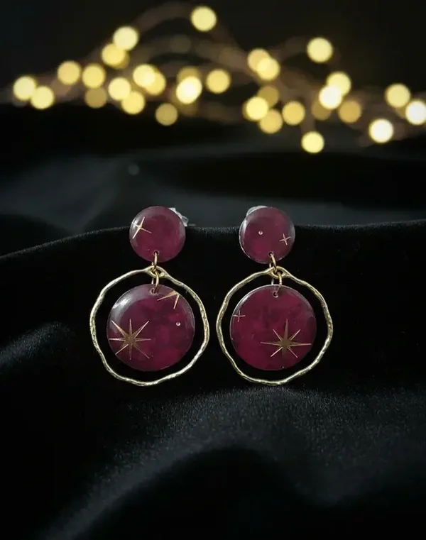 Boucles d’oreilles "Étoiles cosmiques"