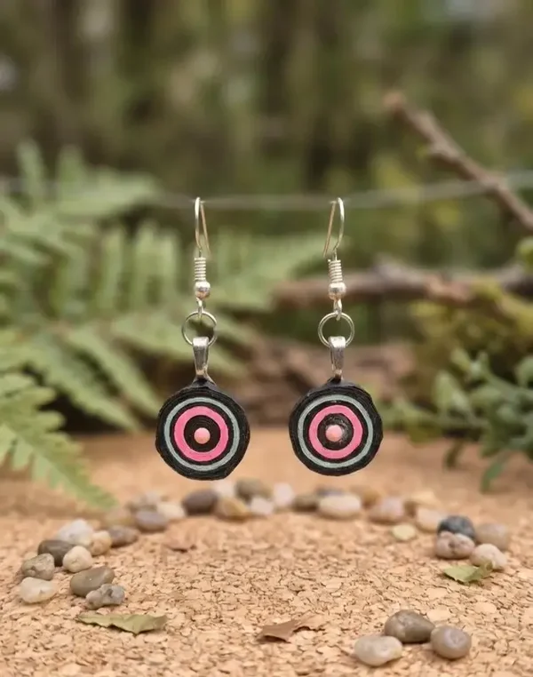 Boucles d’oreilles "Cibles rétro"