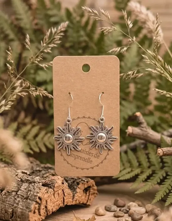 Boucles d’oreilles "Rayon de soleil"