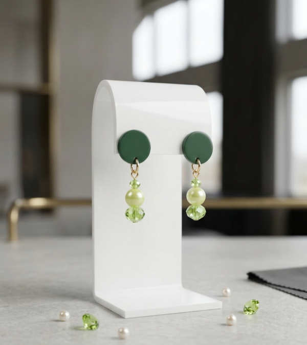Boucles d’oreilles "Vertes"