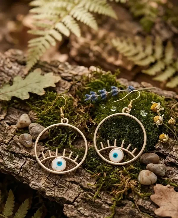 Boucles d’oreilles "Œil Mystique Protecteur"
