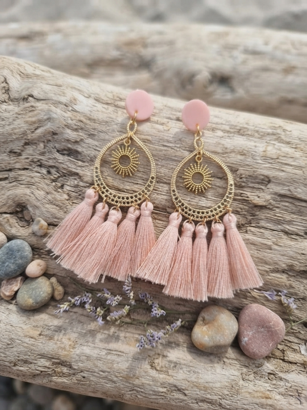 Boucles d'oreilles "Rayon de soleil"