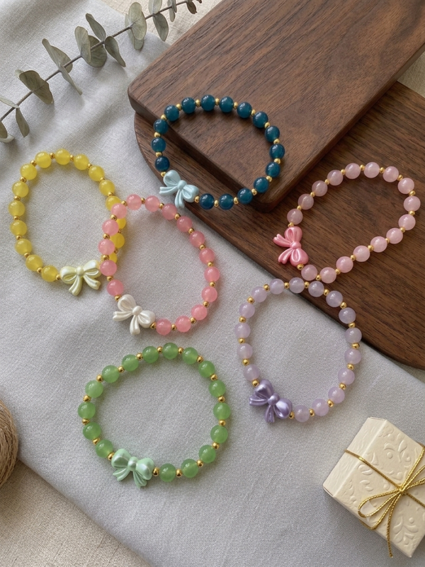 Bracelet élastique noeud