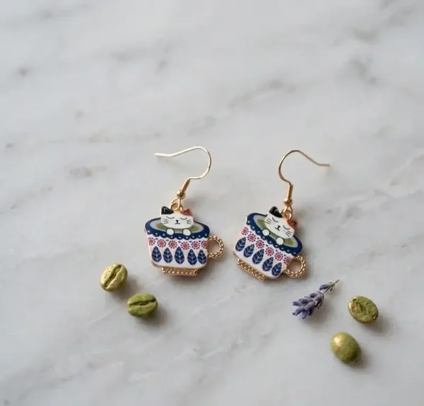 Boucles d'oreilles "Chat"