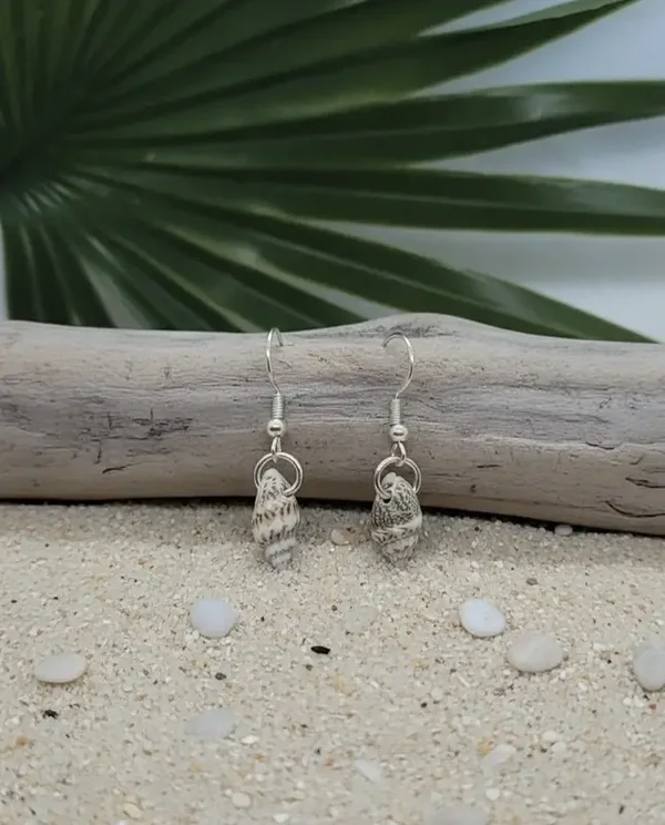 Boucles d’oreilles coquillages naturels Style sirène bohème