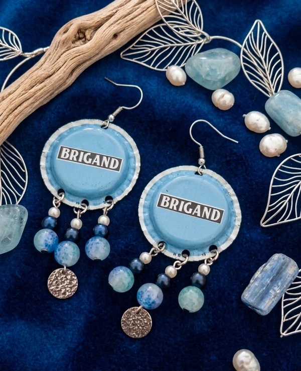 Boucles d'oreilles " Capsules Art"