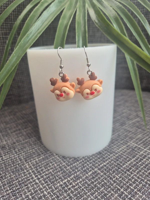Boucles d'oreilles Petit Renne de Noël