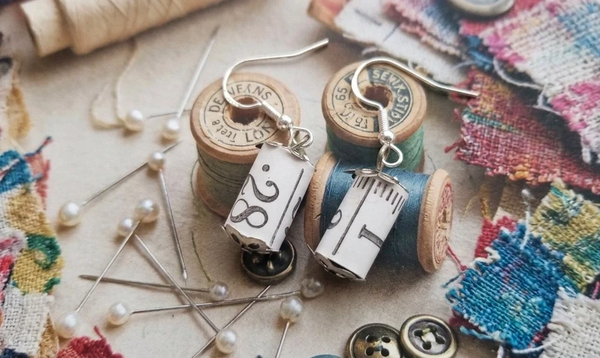 Boucles d'oreilles "La Couturière"