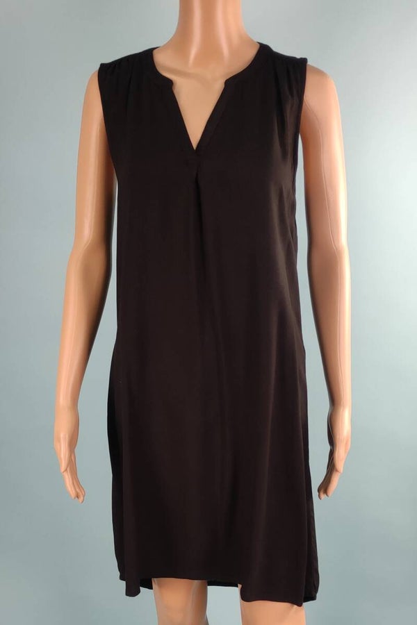 Q/S by s.Oliver Blusenkleid ärmellos schwarz Gr. XS (34)