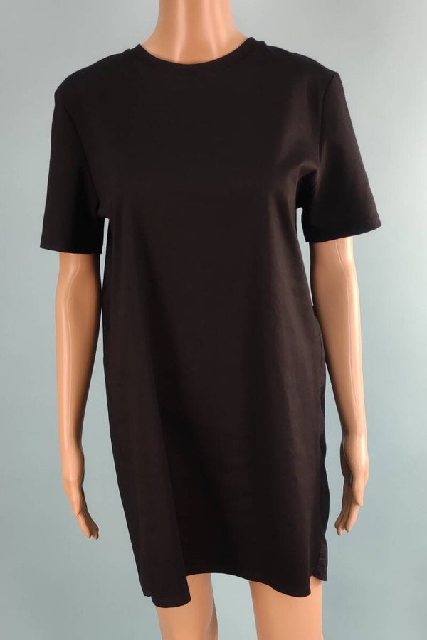 Zara Kleid kurzarm schwarz Gr. S (36) NEU