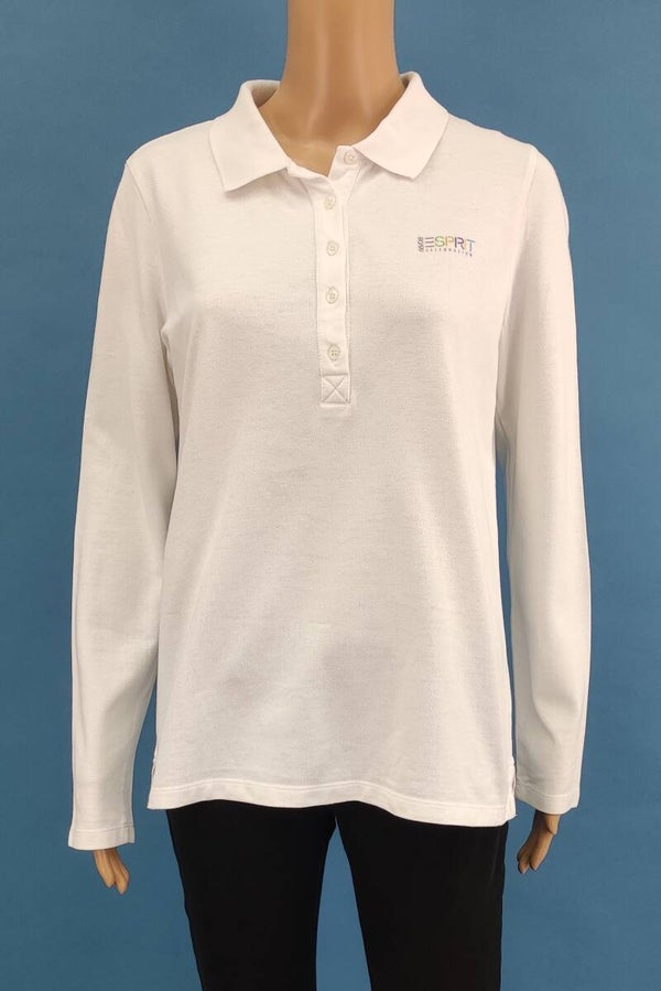 Esprit Langarmshirt weiß Gr. XL (42)