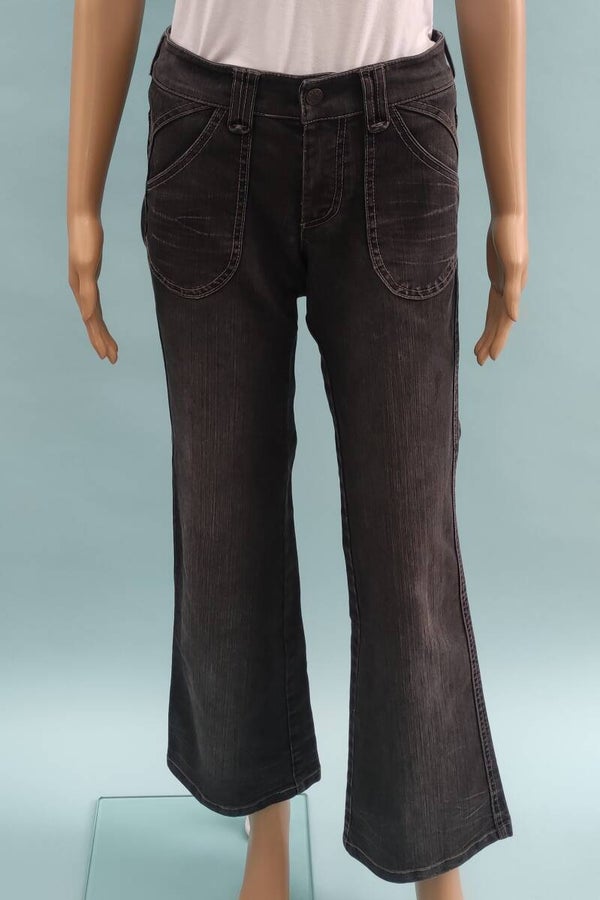 More&More - Jeans Schlaghose schwarz Gr. XXS (32)