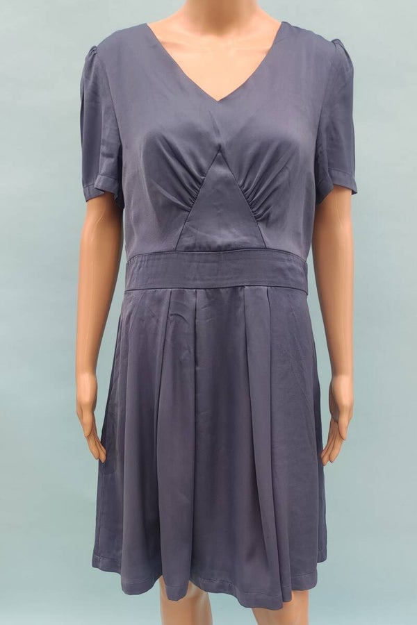 mint & berry Kleid kurzarm blau Gr. L (40)