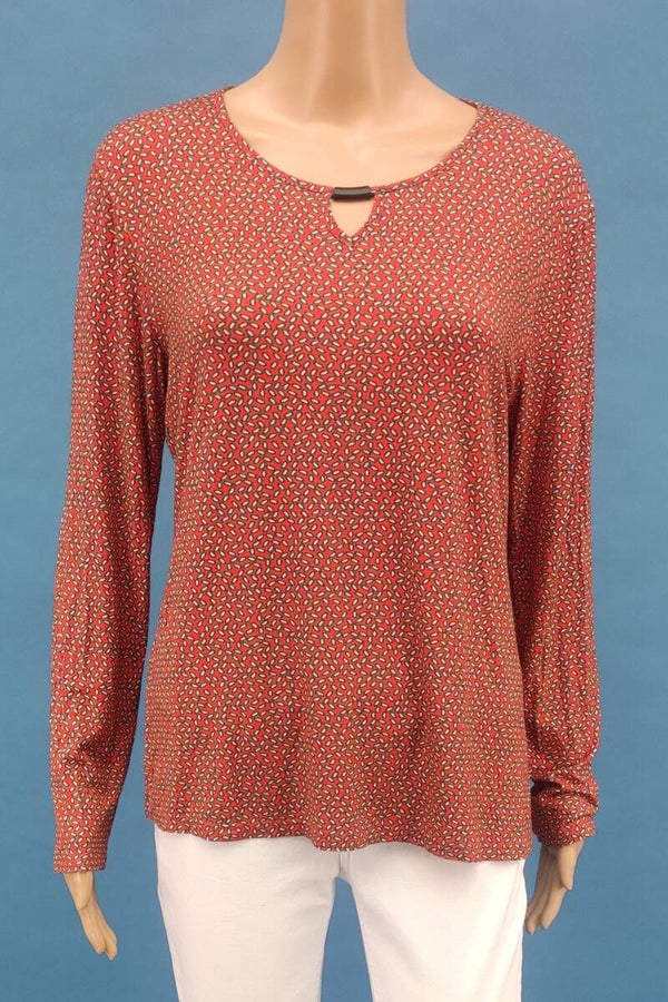 Seidel Shirt langarm aprikose/beige Gr. M (38)