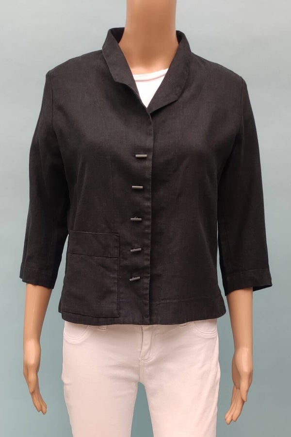 Christine Luhn Leinen Blazer 3/4 Arm Gr. S (36)