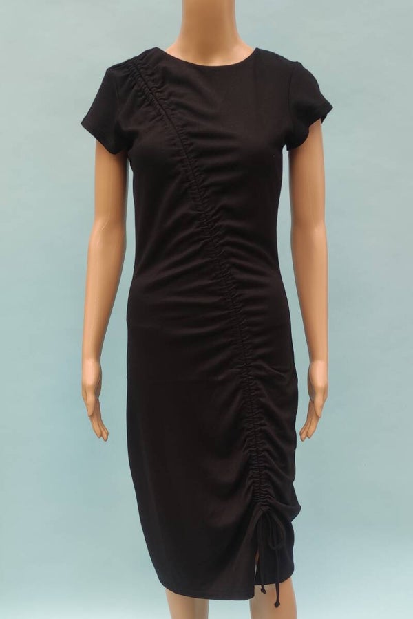 mint & berry Kleid kurzarm schwarz Gr. S (36)