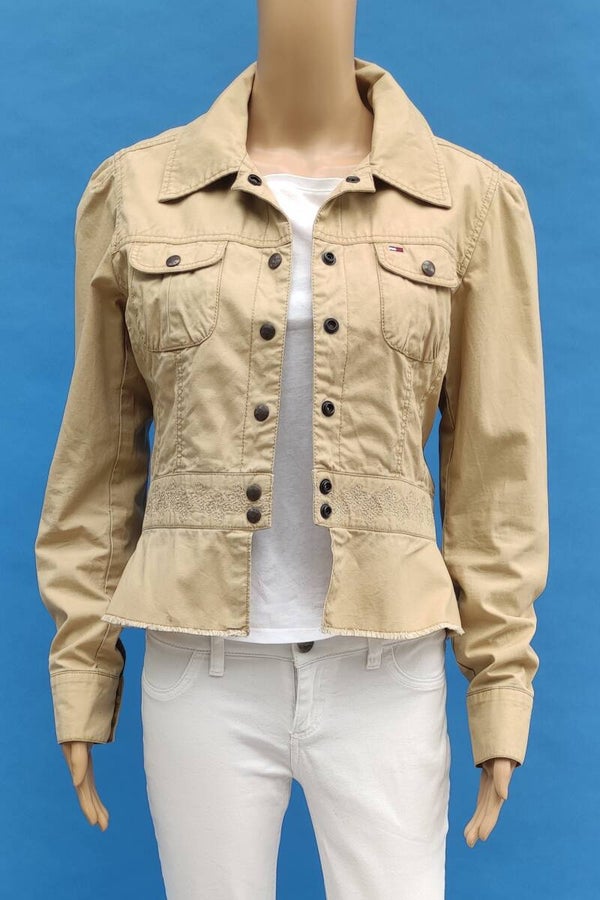 Tommy Hilfiger Jeansjacke beige Gr. M (38)