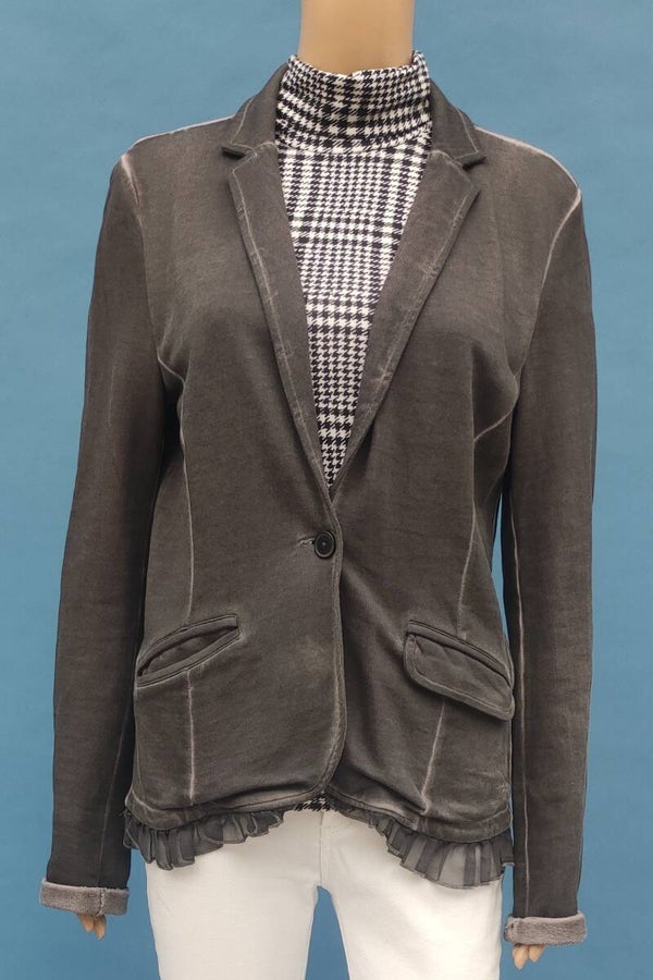 Tom Tailor Blazer Strickjacke grau Gr. M (38)