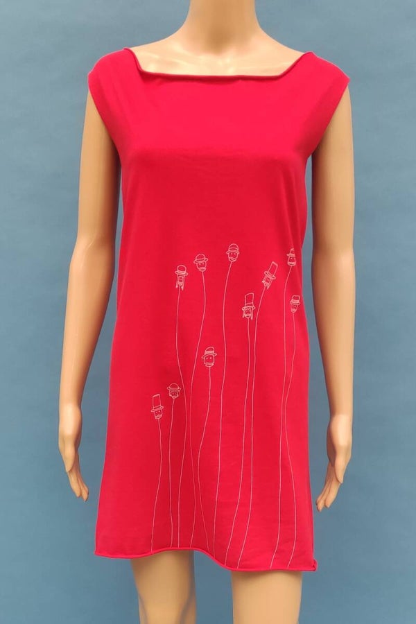 American Apparel Kleid ärmellos rot Gr. M (38)