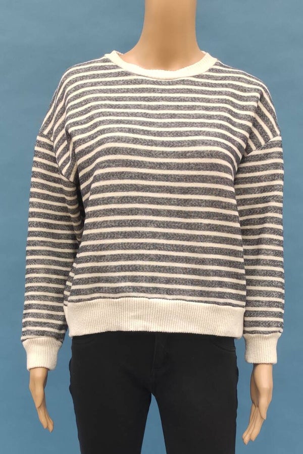 Zara Pullover blau/weiß gestreift Gr. S (36)