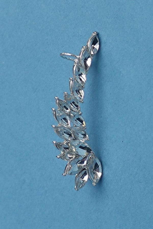 Ohrmanschette Strasssteine 925 Silber