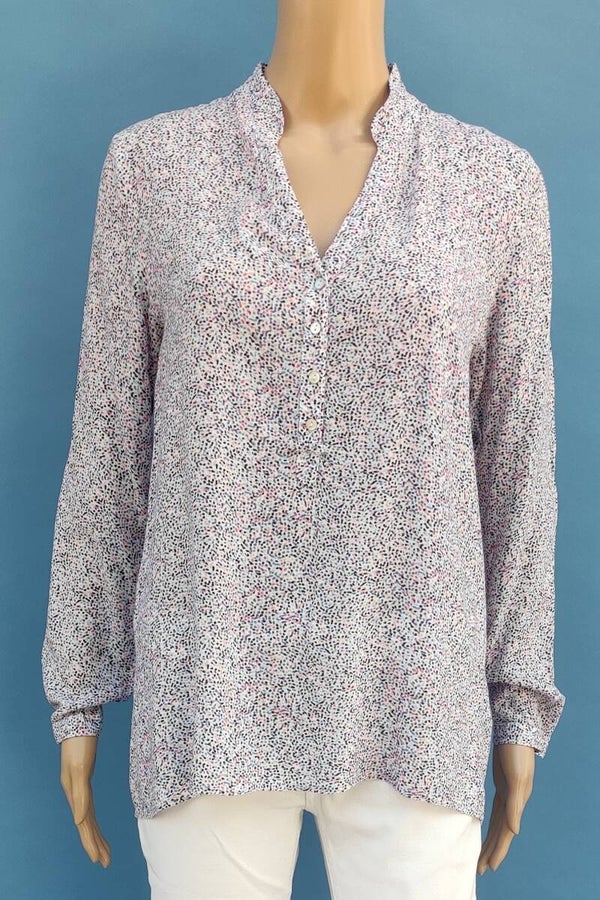 Esprit Bluse langarm bunt gepunktet Gr. M (38)