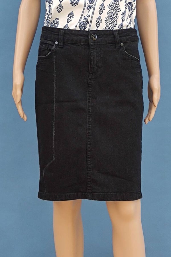 Zara TRF Jeansrock schwarz Gr. M (38)