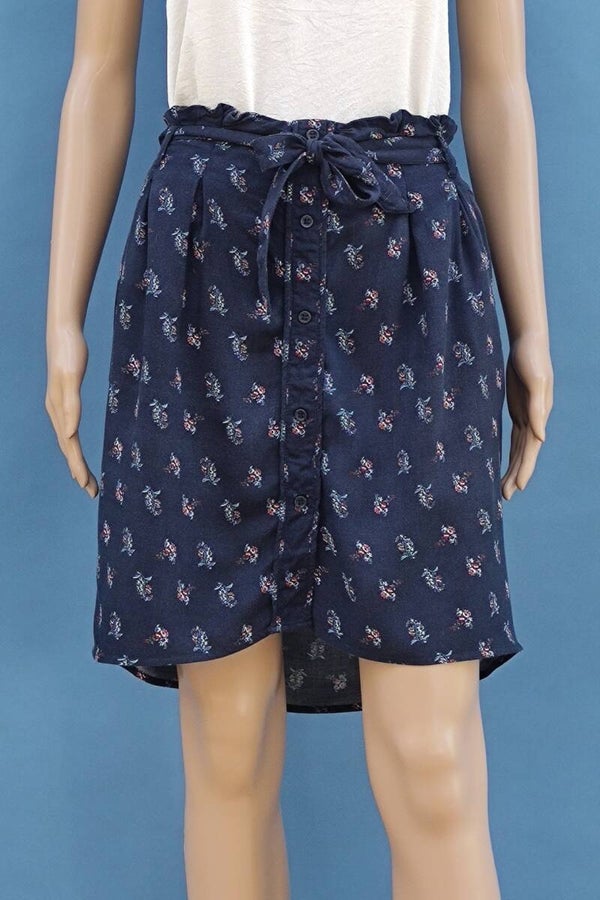 Promod Rock dunkelblau mit Blümchen Gr. XL (42)